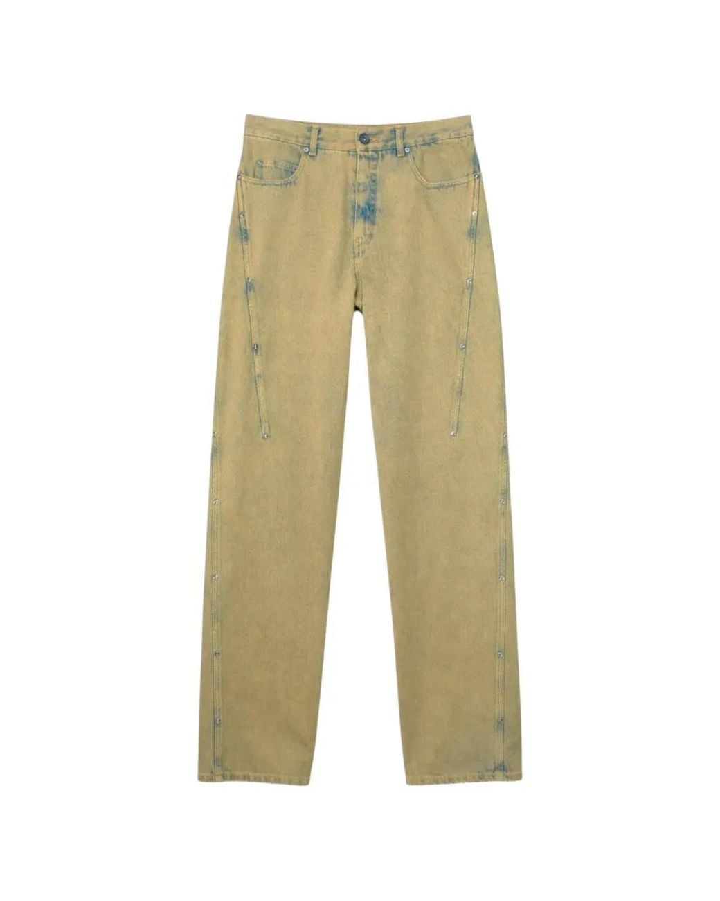 Bluemarble Natural Darted Stud-Embellished Jeans