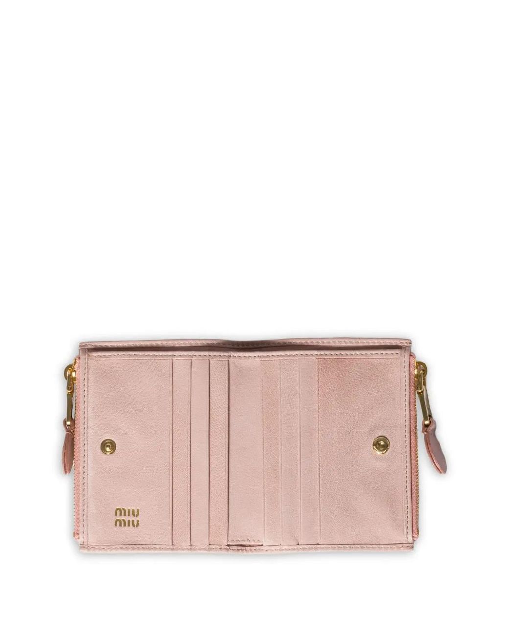 Miu Miu Pink Small Nappa Leather Wallet