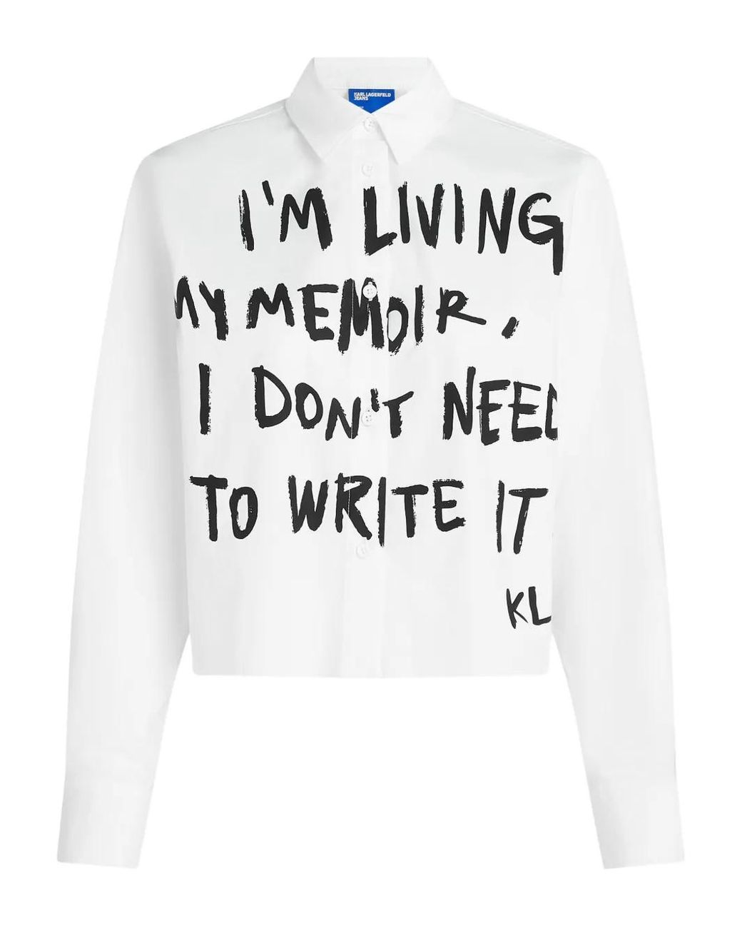 Karl Lagerfeld White Karl Quote Shirt