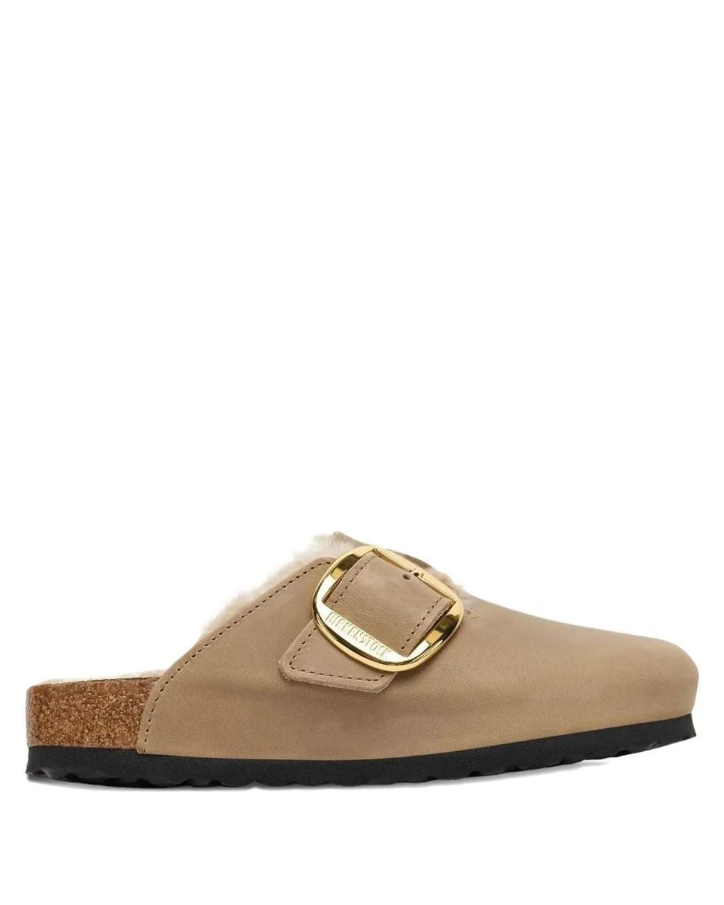 Birkenstock Brown Boston Suede Mules for men