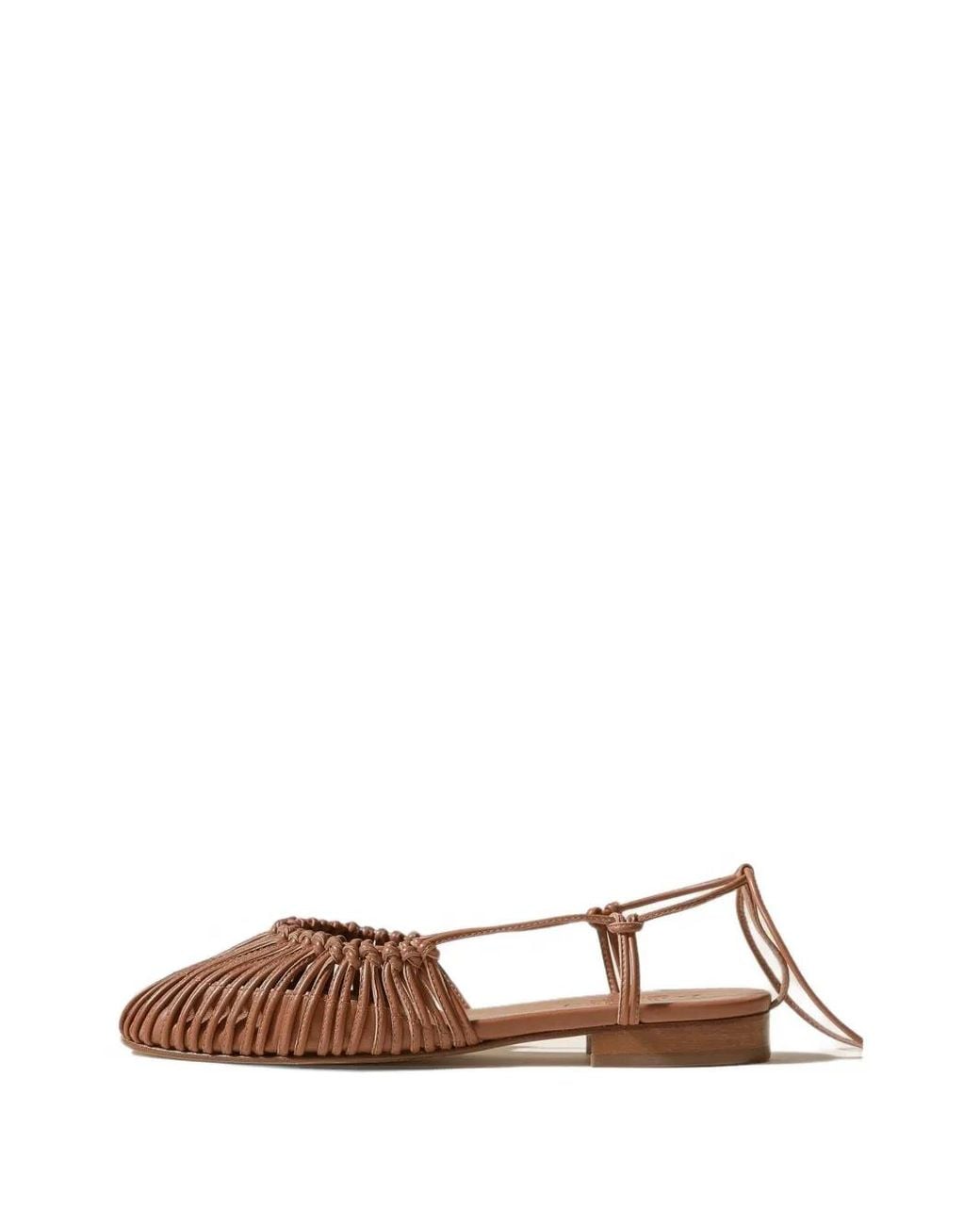 Hereu Brown Mantera Flat Pumps