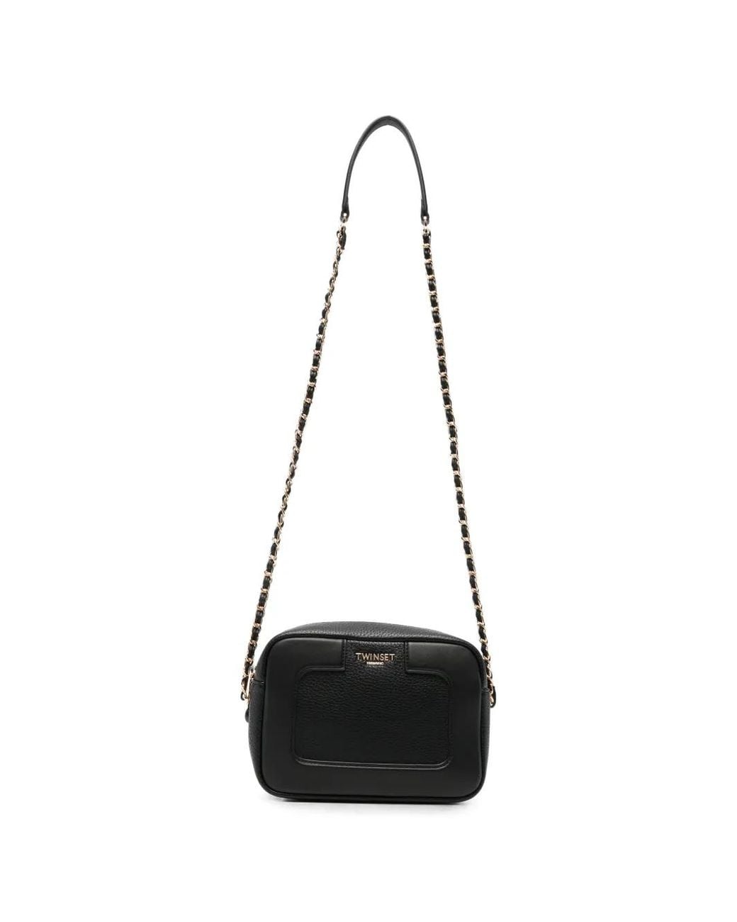Twinset White Logo-Detail Shoulder Bag