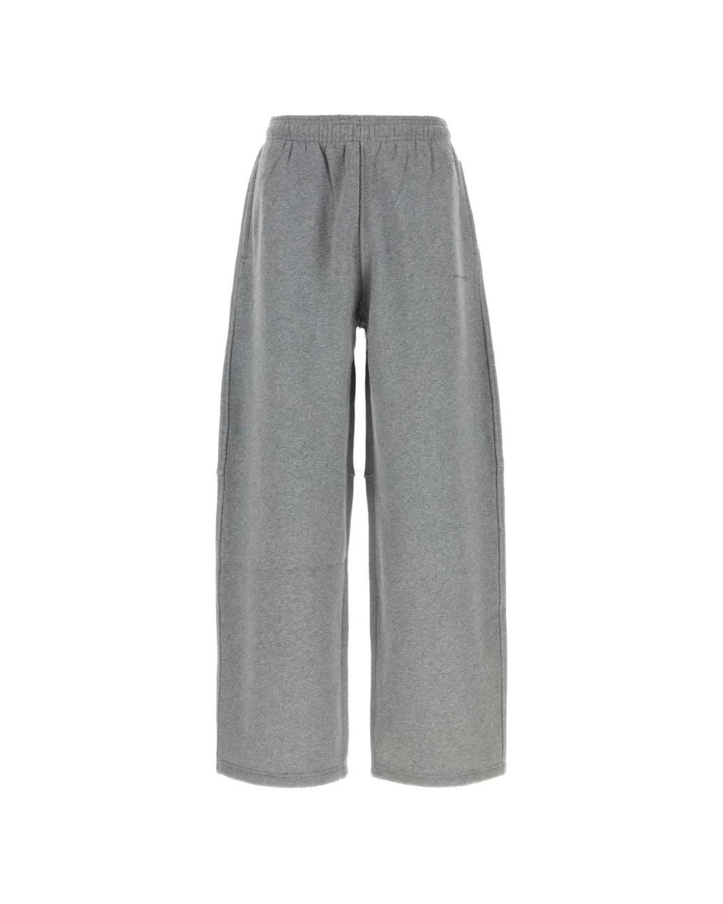Alexander Wang Gray Allover Crystal Hotfix Mid-Rise Sweat Trousers