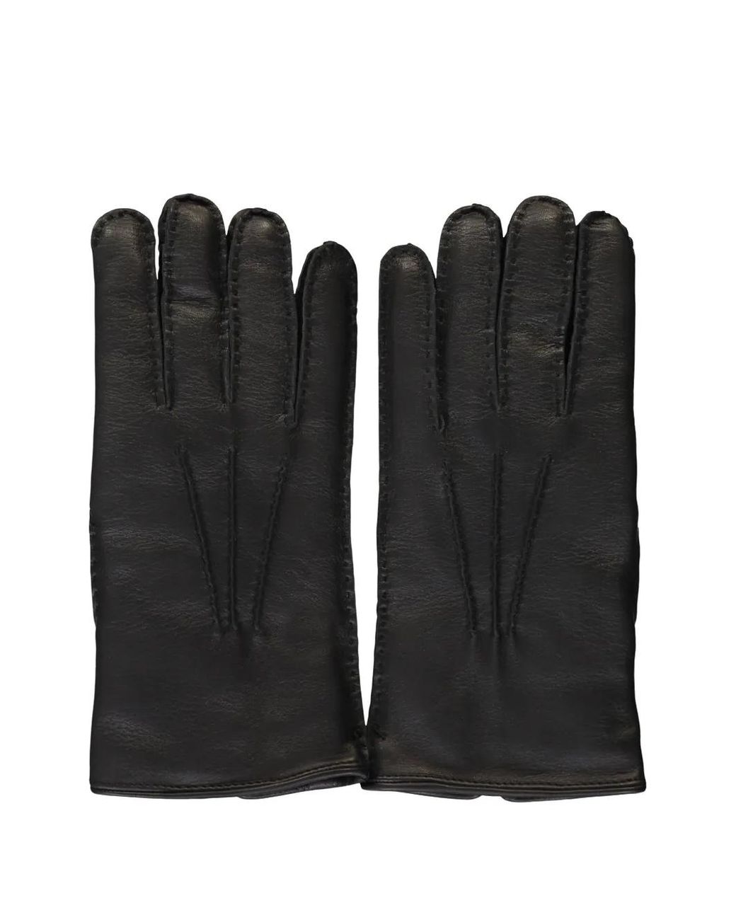 Moorer Black Seam Gloves for men