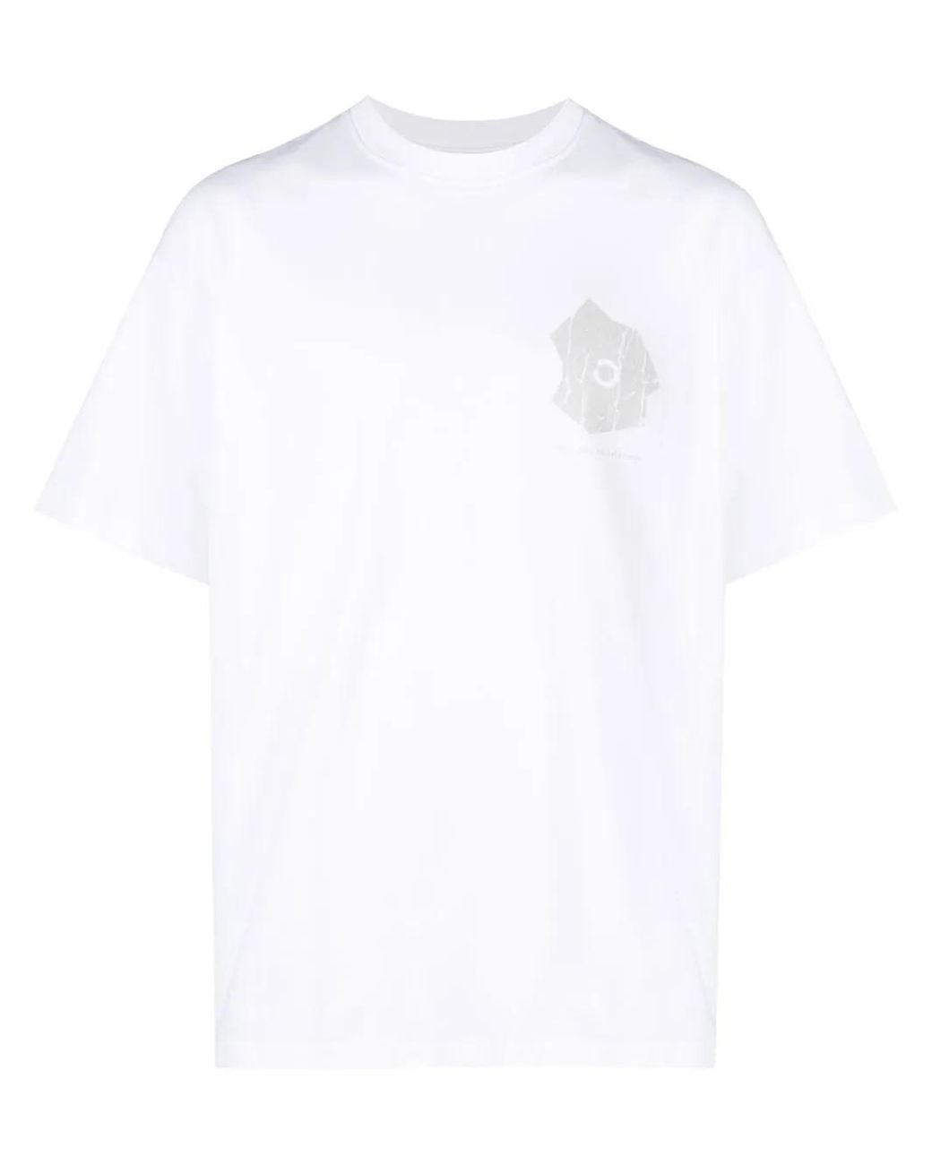 Objects IV Life White Graphic-Print Crew-Neck T-Shirt for men