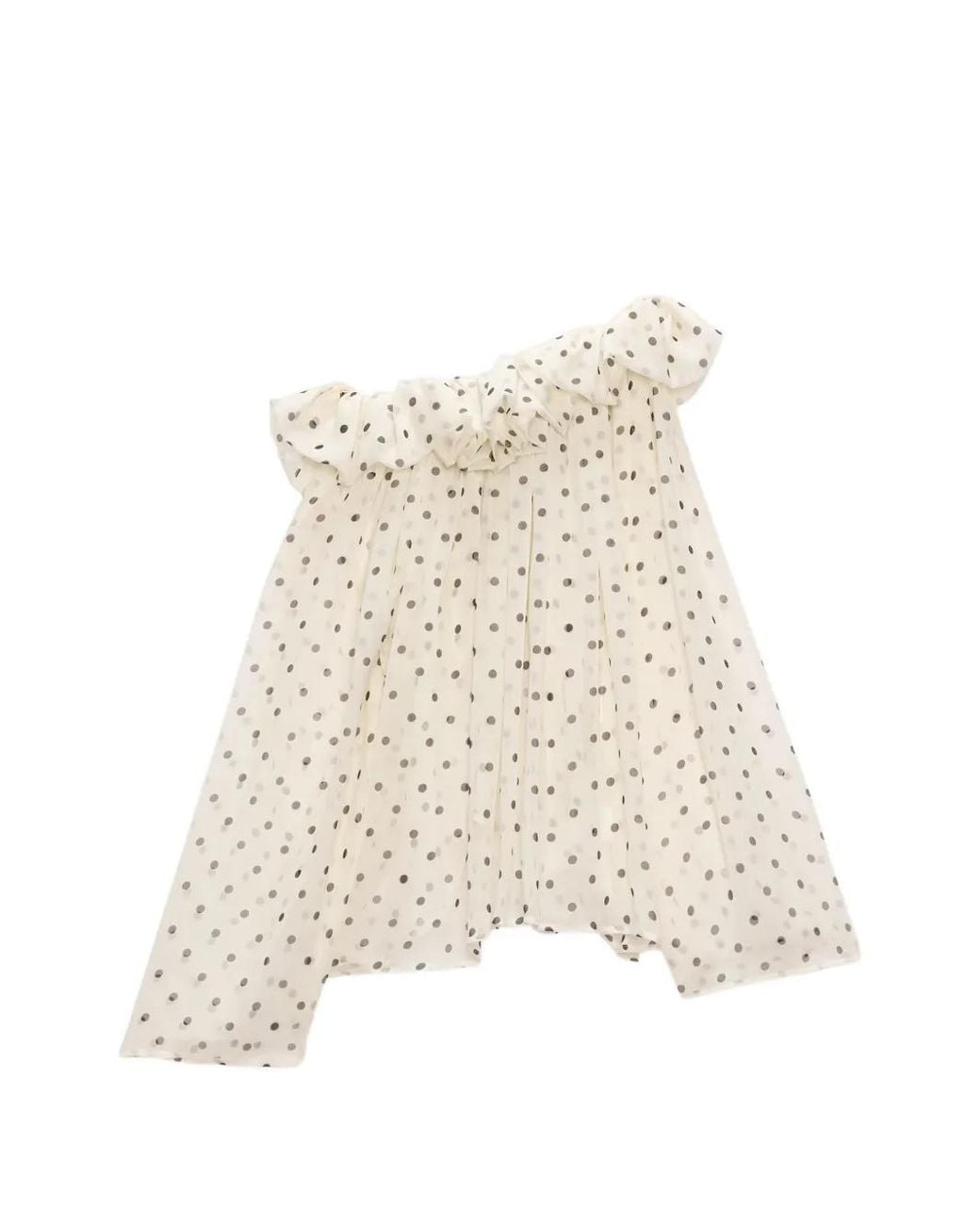 Blusa Con Ruches di MSGM in Natural