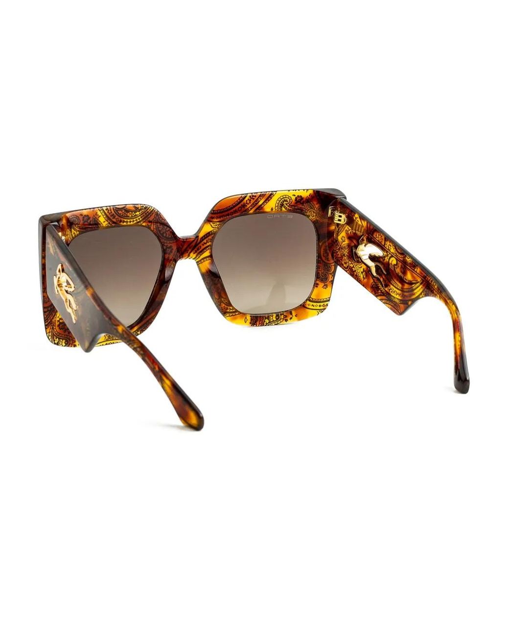 Etro Brown Square-Frame Sunglasses