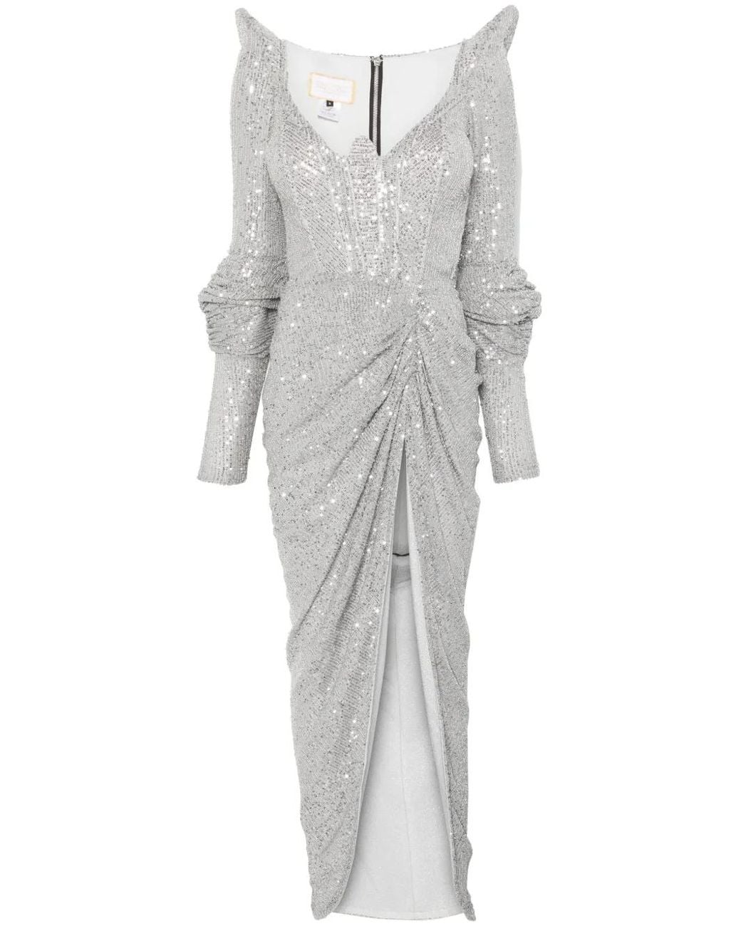 MITILIANE COUTURE Gray Sequinned Gown