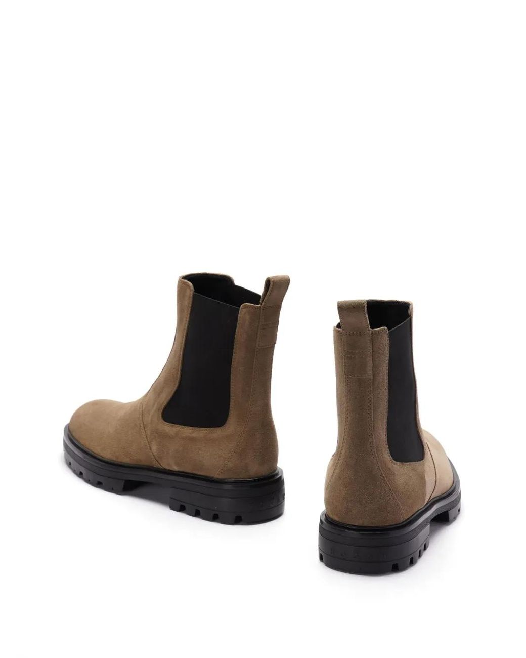 Hogan Brown H673 Chelsea Ankle Boots for men