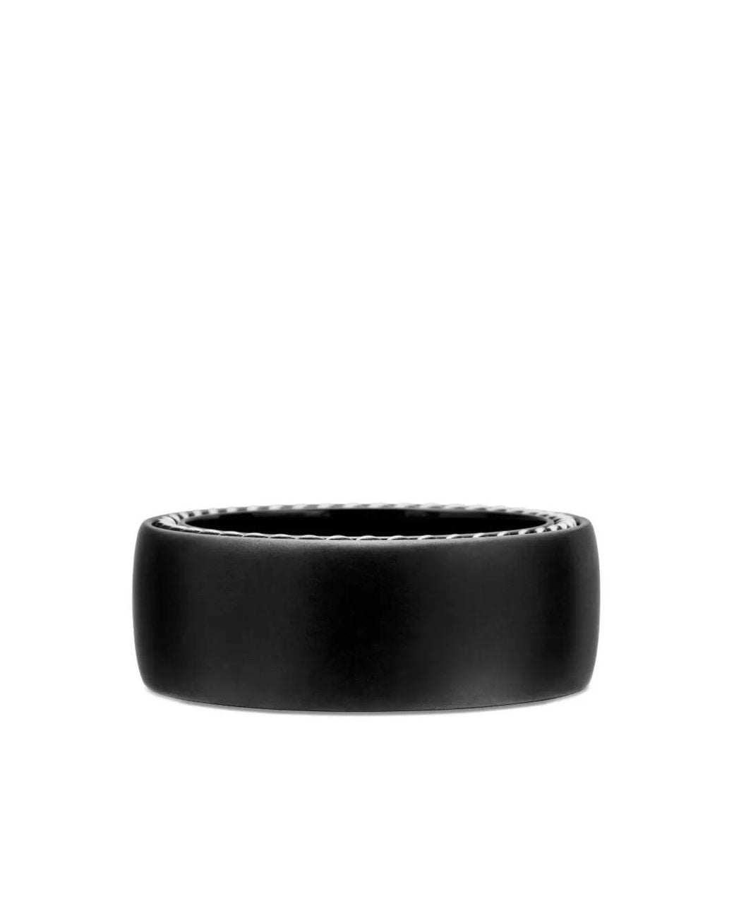 David Yurman Black Streamline Band Ring (9Mm) for men