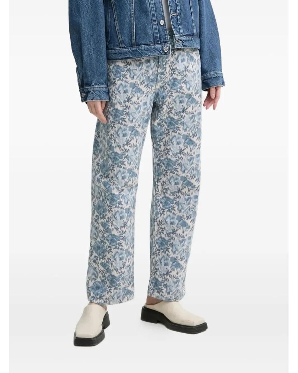Levi's Blue 501 Straight-Leg Jeans