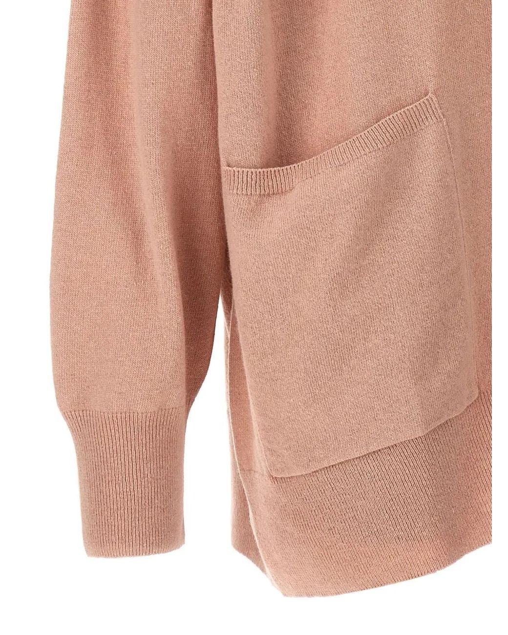 Nude Pink Wool Cardigan
