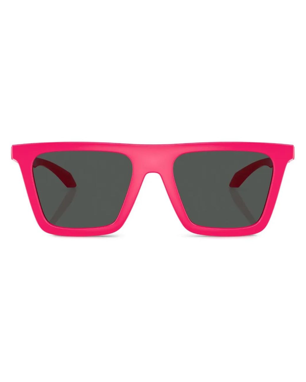 Versace Pink Rectangle-Frame Sunglasses