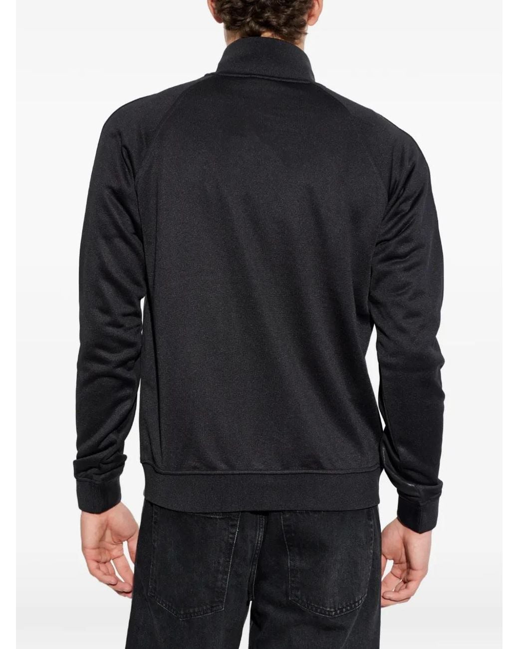 DIESEL Black T-Norm-Aa2 Glossy Zip-Up Sweater for men