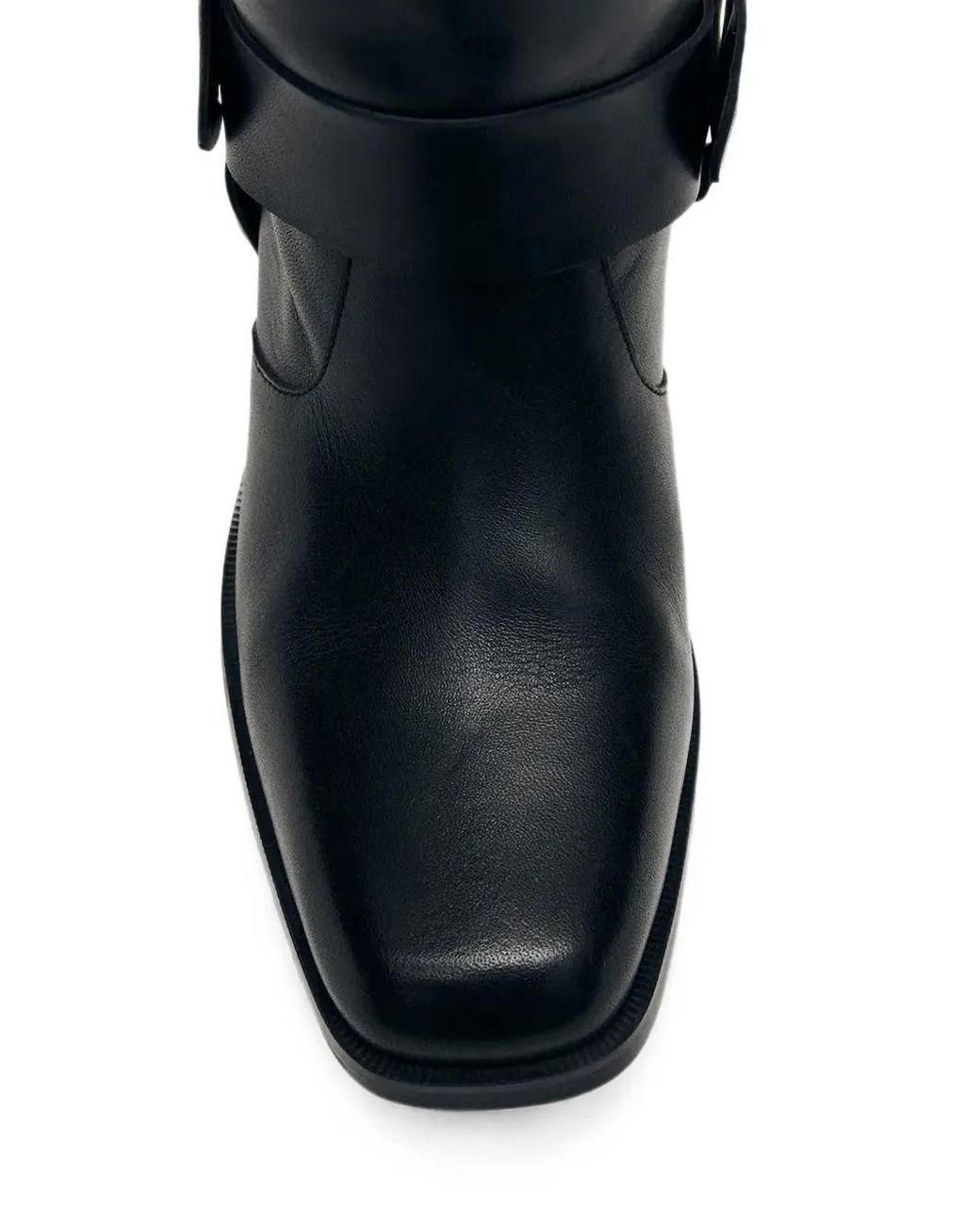 Alohas Blue Buckle-Detail Harness Boots
