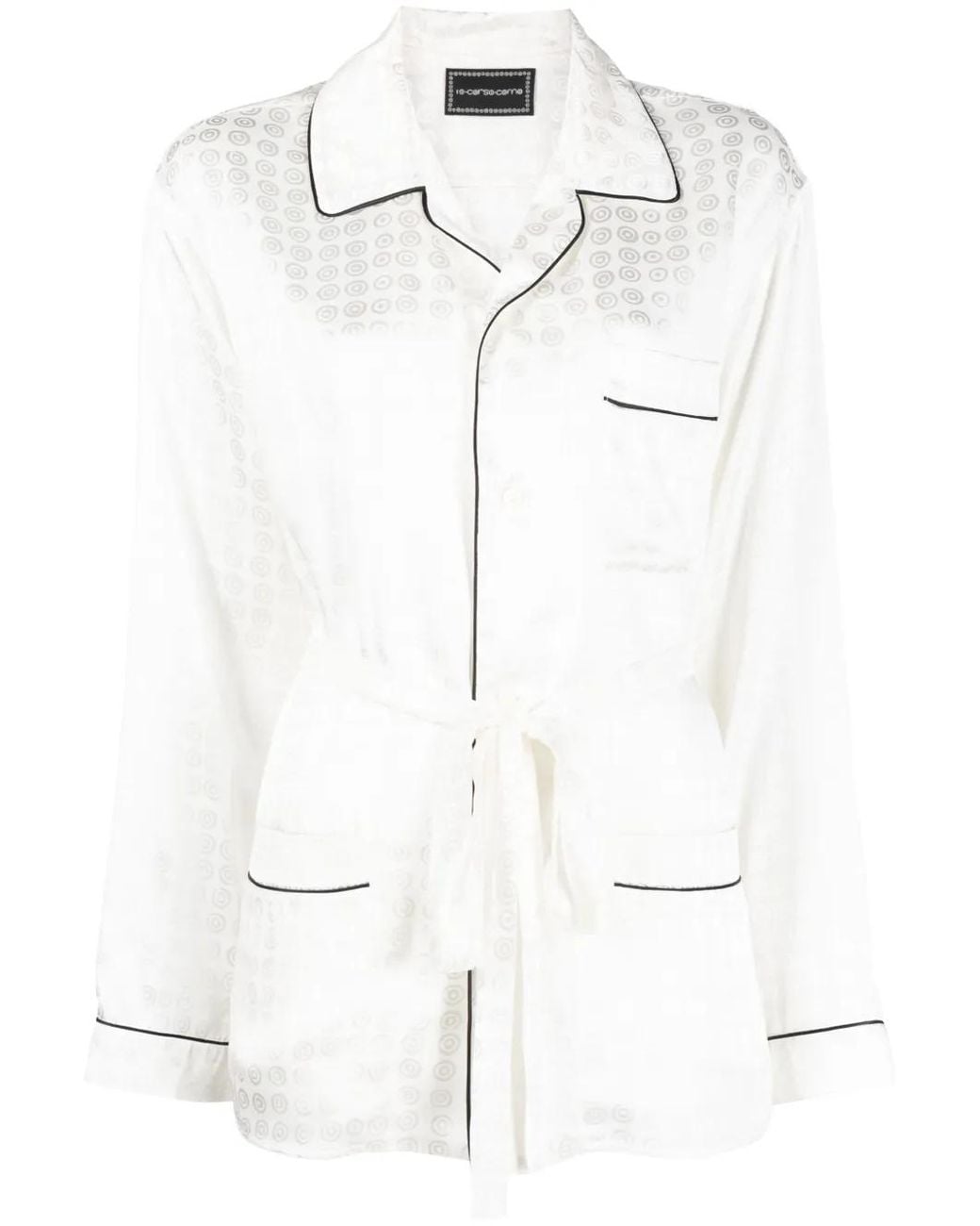 10 Corso Como Blouse Met Ceintuur in het White