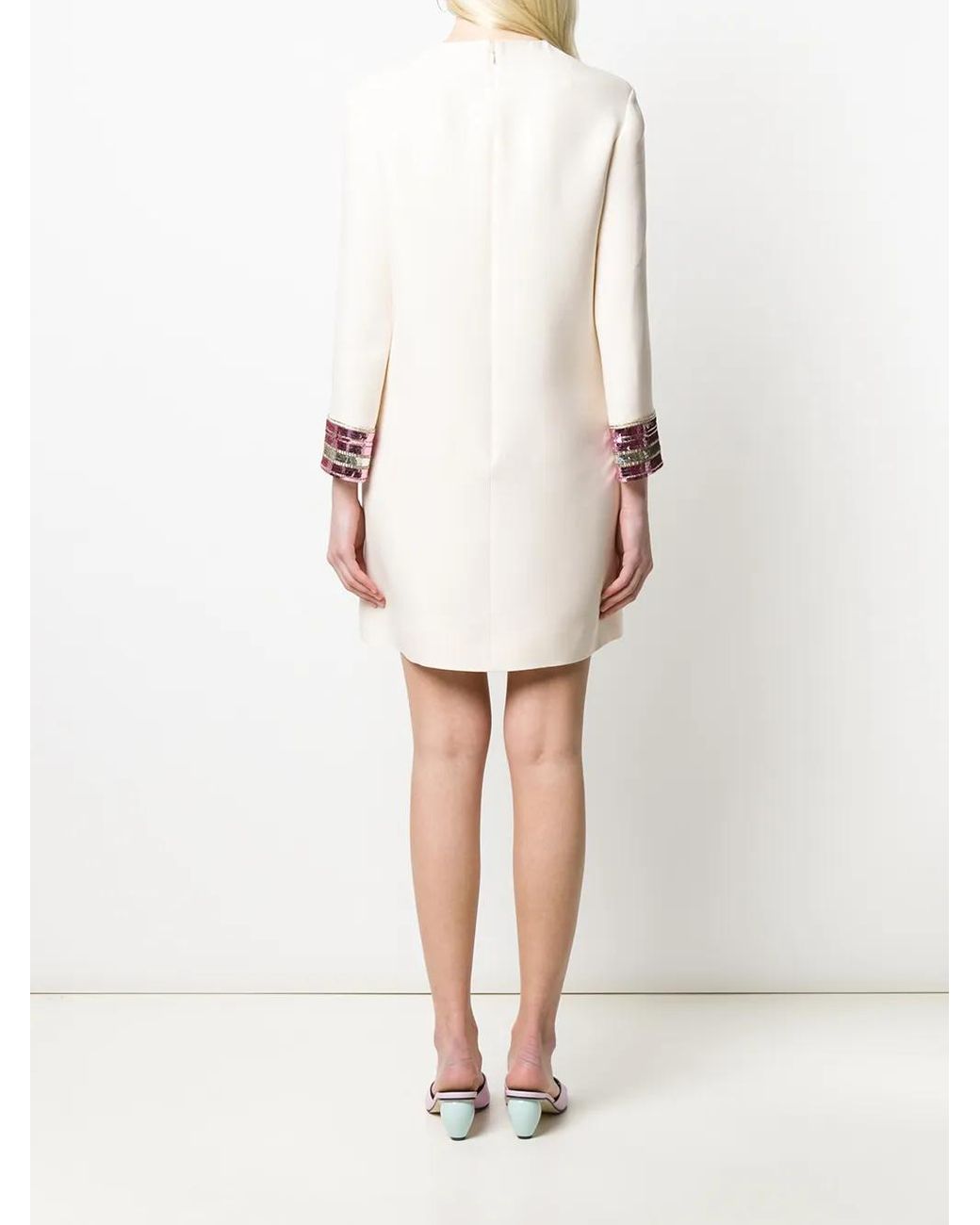 Valentino Garavani Multicolor Sequin Embroidered Mini Dress