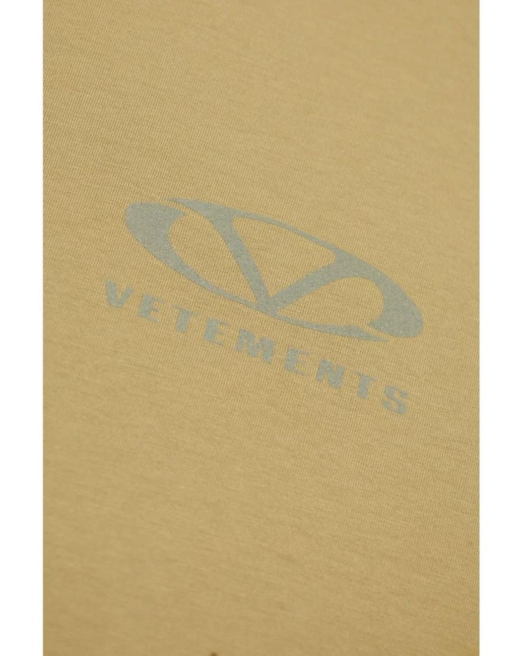 Vetements White Logo-Print Cotton T-Shirt