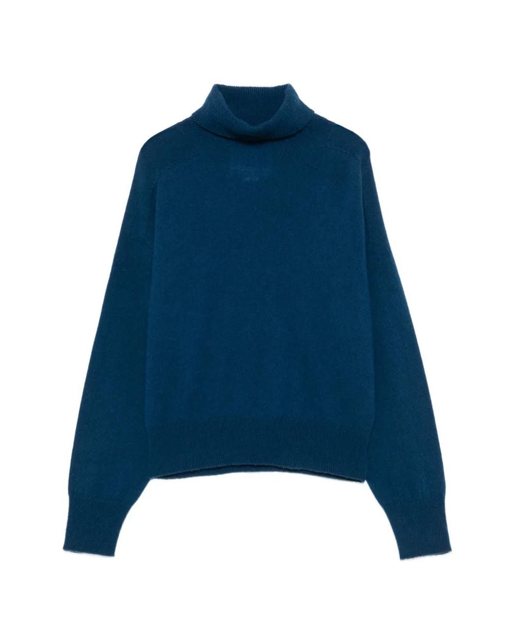 Vanisé Blue Roll-Neck Cashmere Sweater