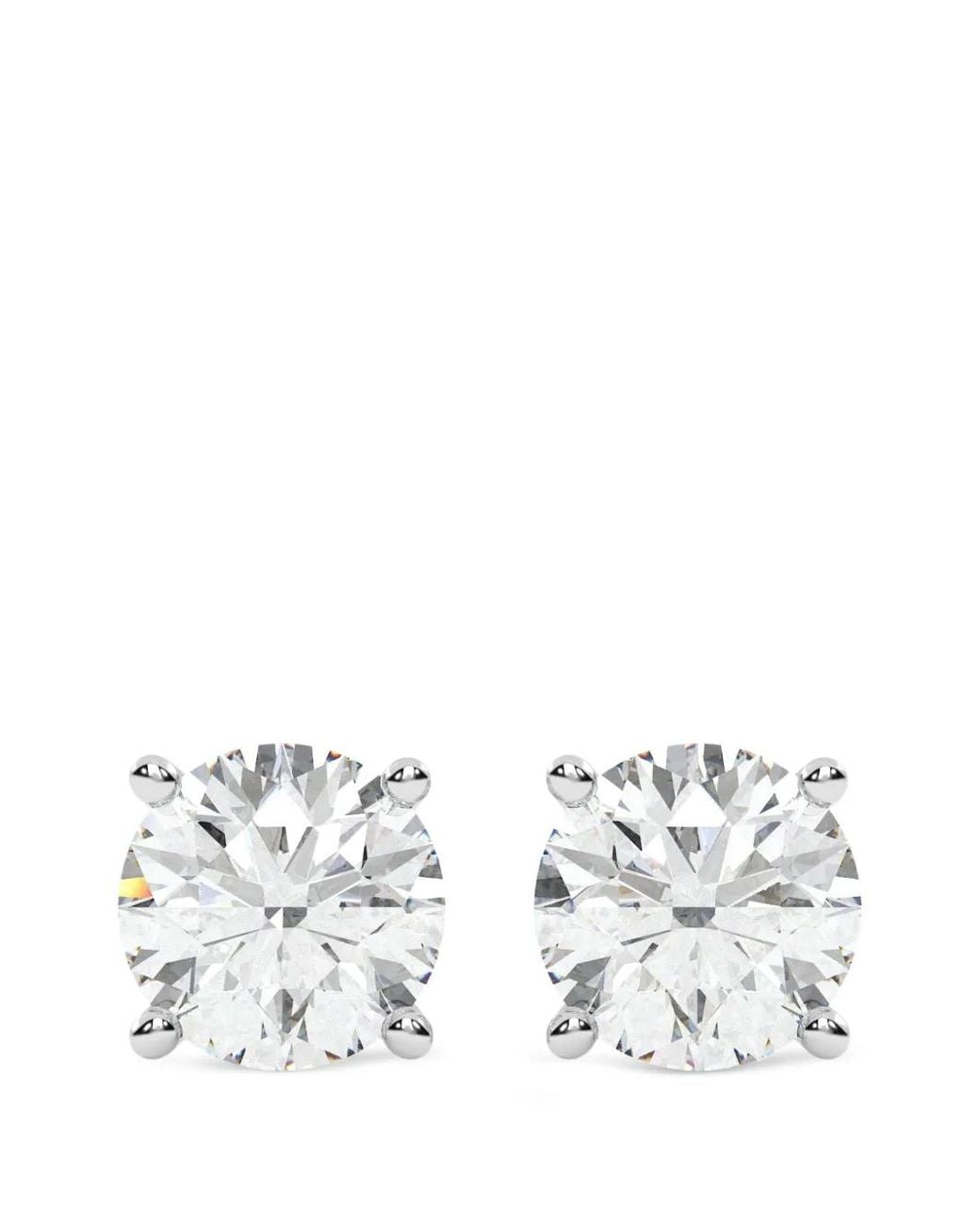 Diamond Essentials White Lab-Grown Diamond Solitaire Stud Earrings