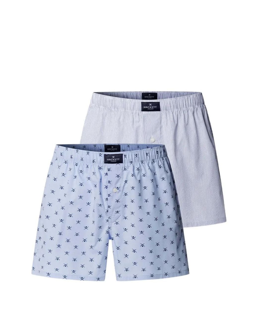 Hackett Blue Lot De 2 Boxers À Logo Imprimé for men