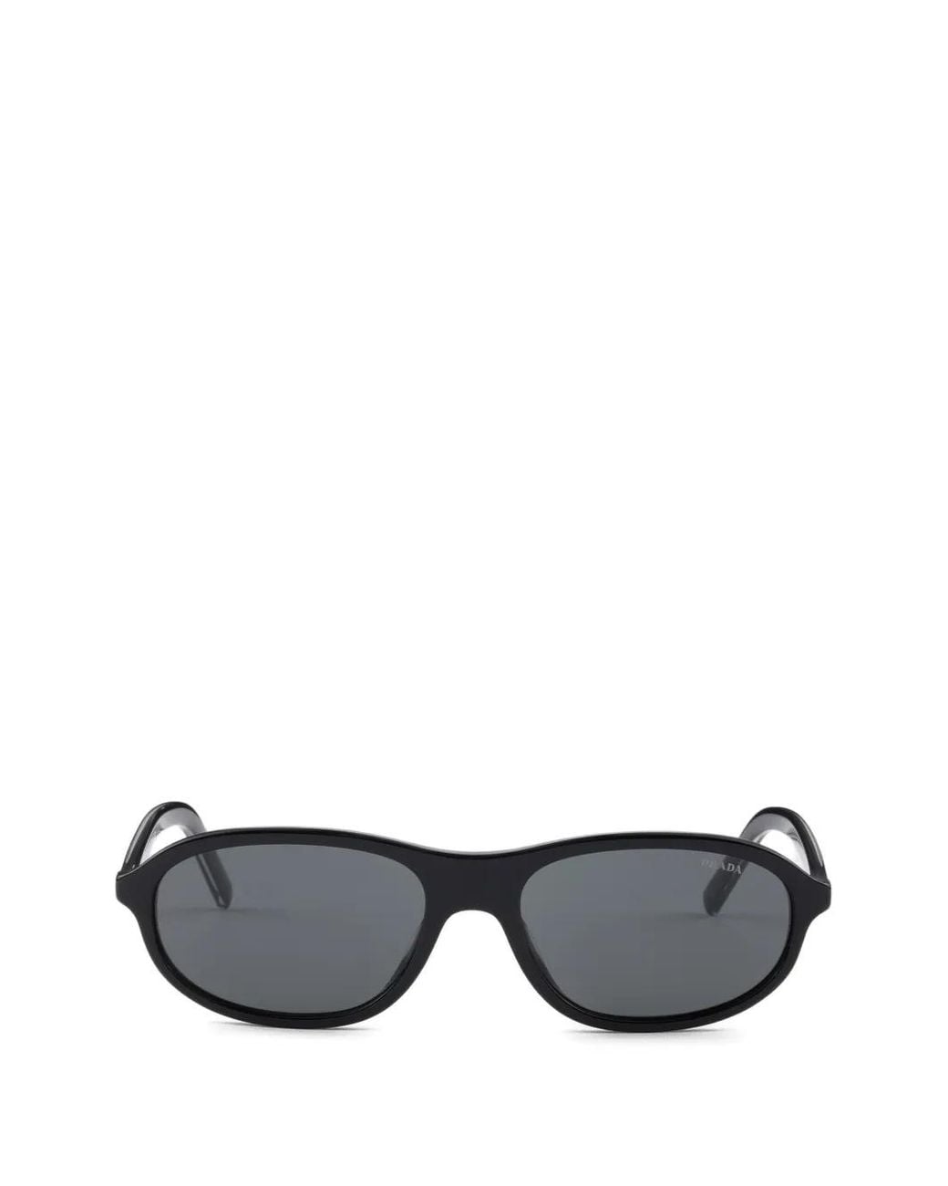 Prada Black Sunglasses With The Iconic Metal Plaque