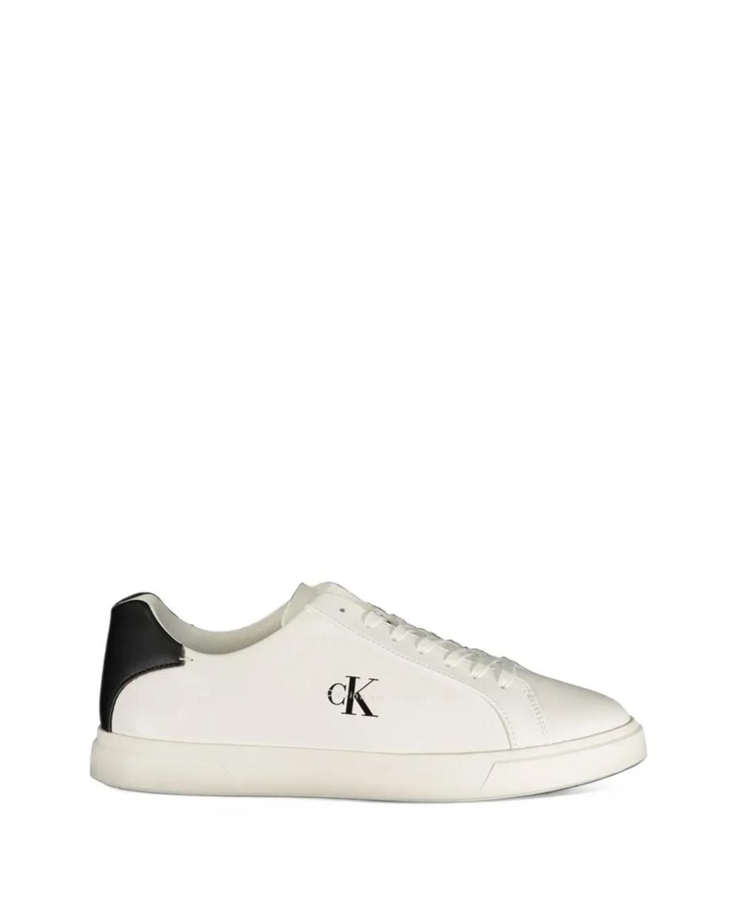 Calvin Klein White Logo-Print Sneakers for men