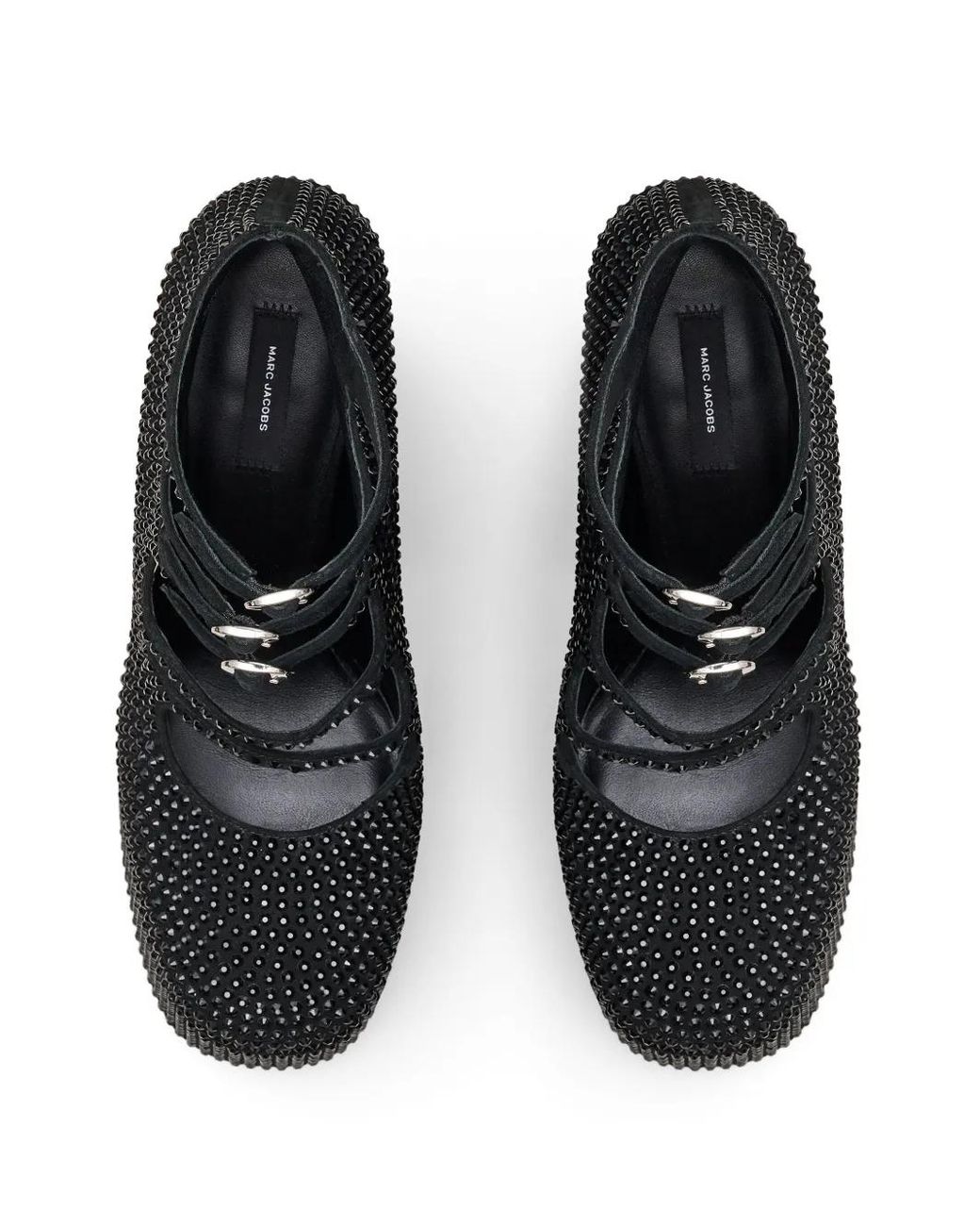 Marc Jacobs Black The Kiki 160mm Rhinestone Ankle Booties