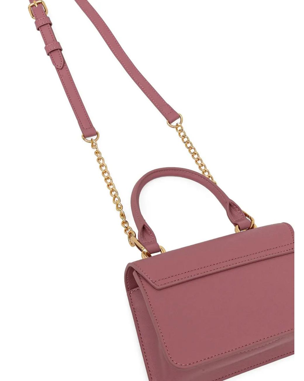 Love Moschino Pink Logo Lettering Satchel