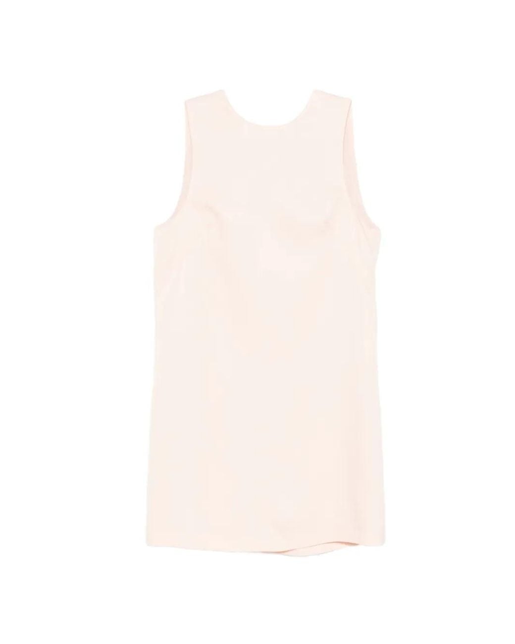 Patrizia Pepe White Chain-Detail Mini Dress