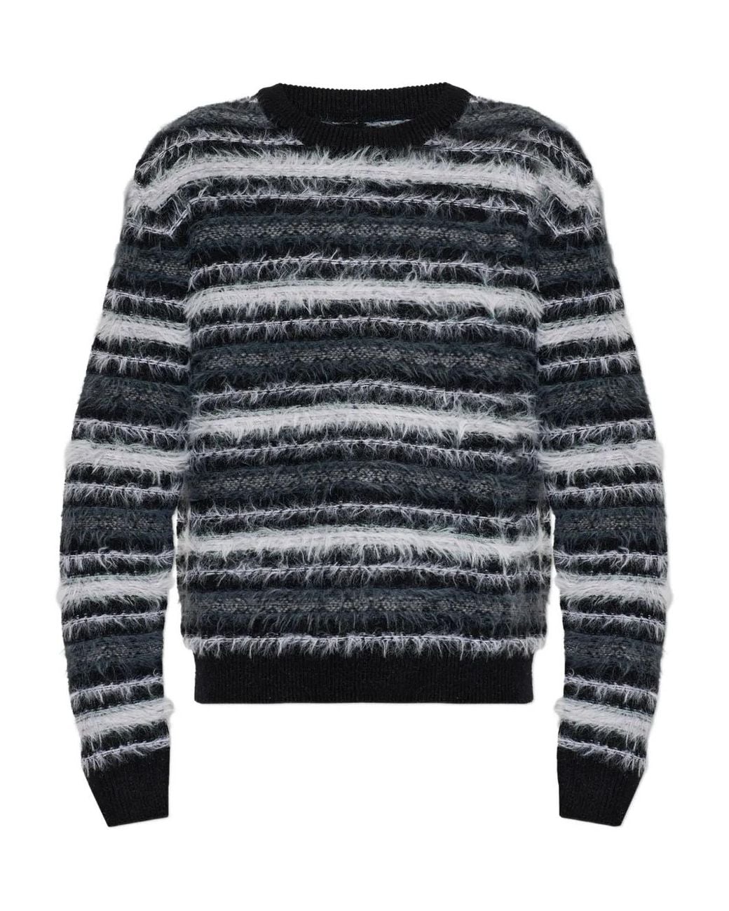 Samsøe & Samsøe Black Safinnley Crew-Neck Striped Sweater for men