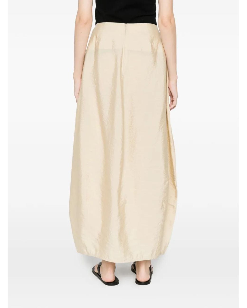 Totême  White Parachute Skirt Stone