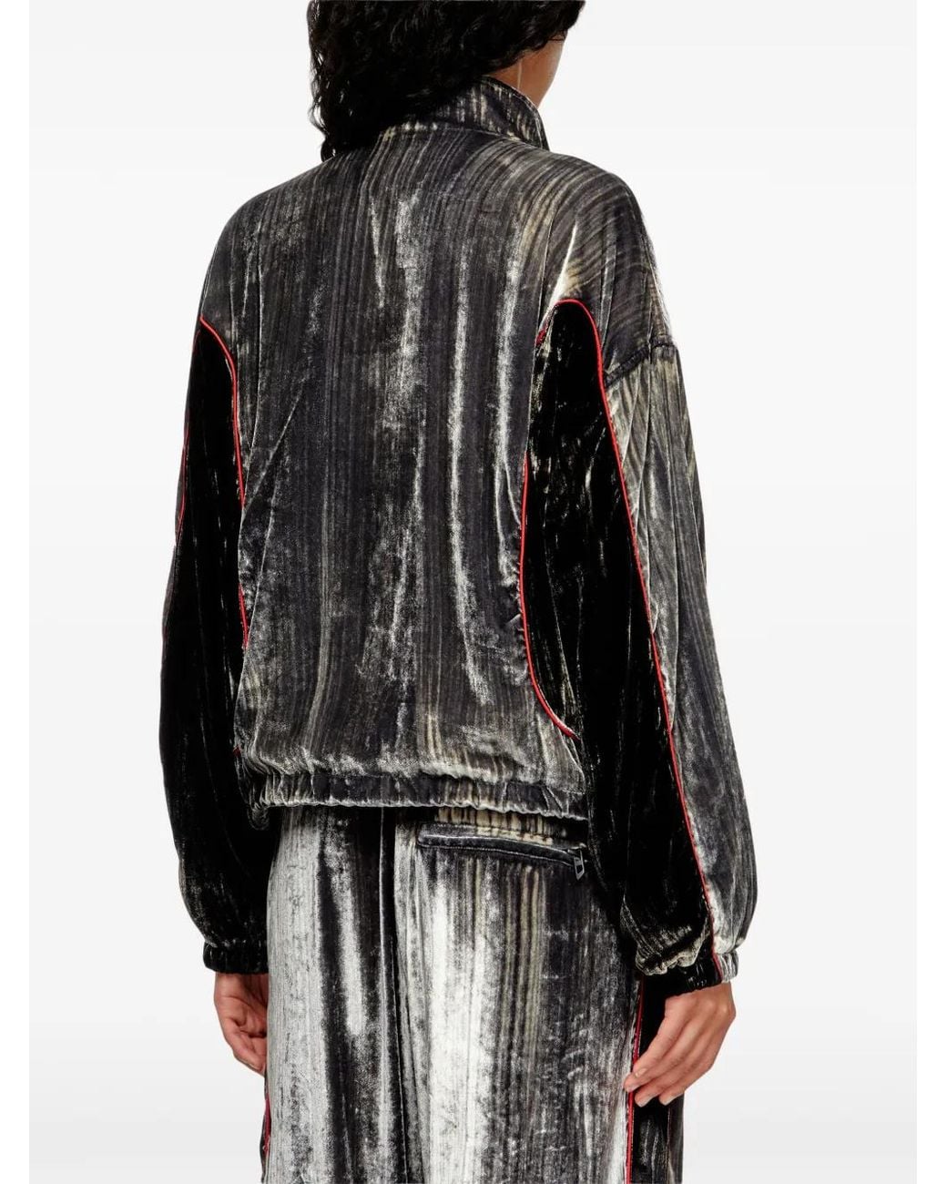 DIESEL Black G-Riffin Zip-Up Padded Jacket