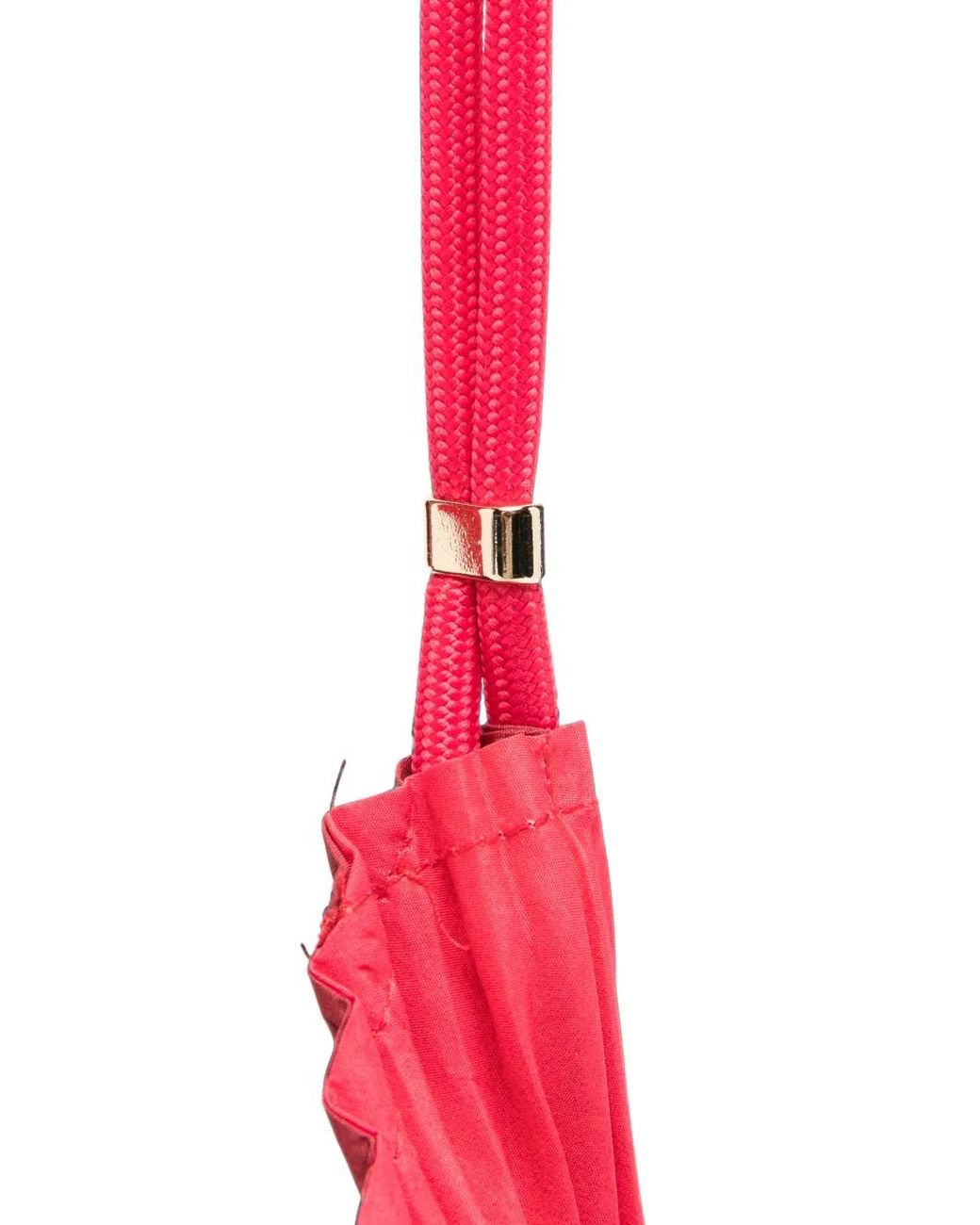 MULTITUDES BAGS Red Plissé-Effect Babi Shoulder Bag