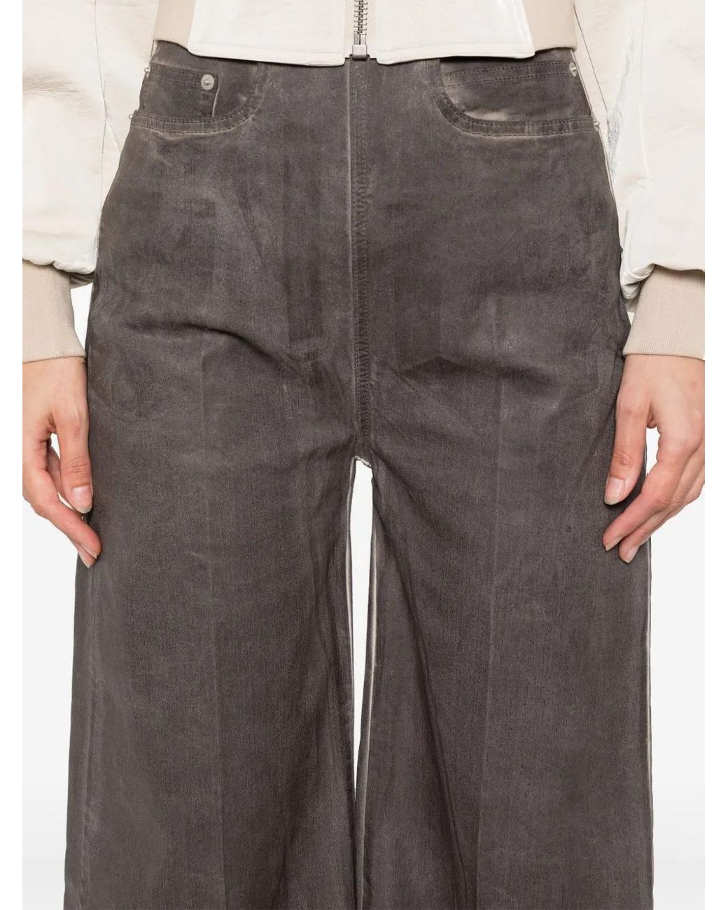 Rick Owens Gray Dirt Cooper Trousers