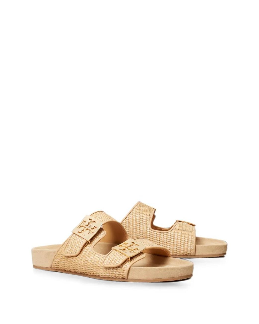 Tory Burch Metallic Mellow Raffia Sandals