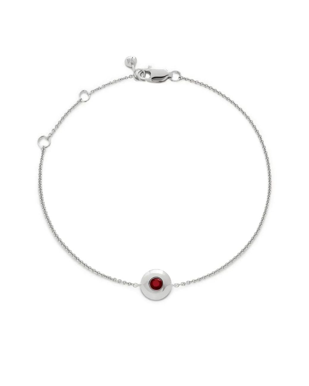 Monica Vinader White January Birthstone Bracelet
