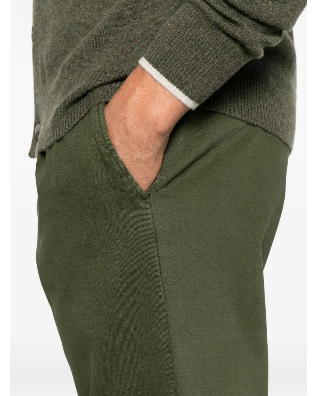 GTA Green Pantalon Dante En Sergé De Coton for men
