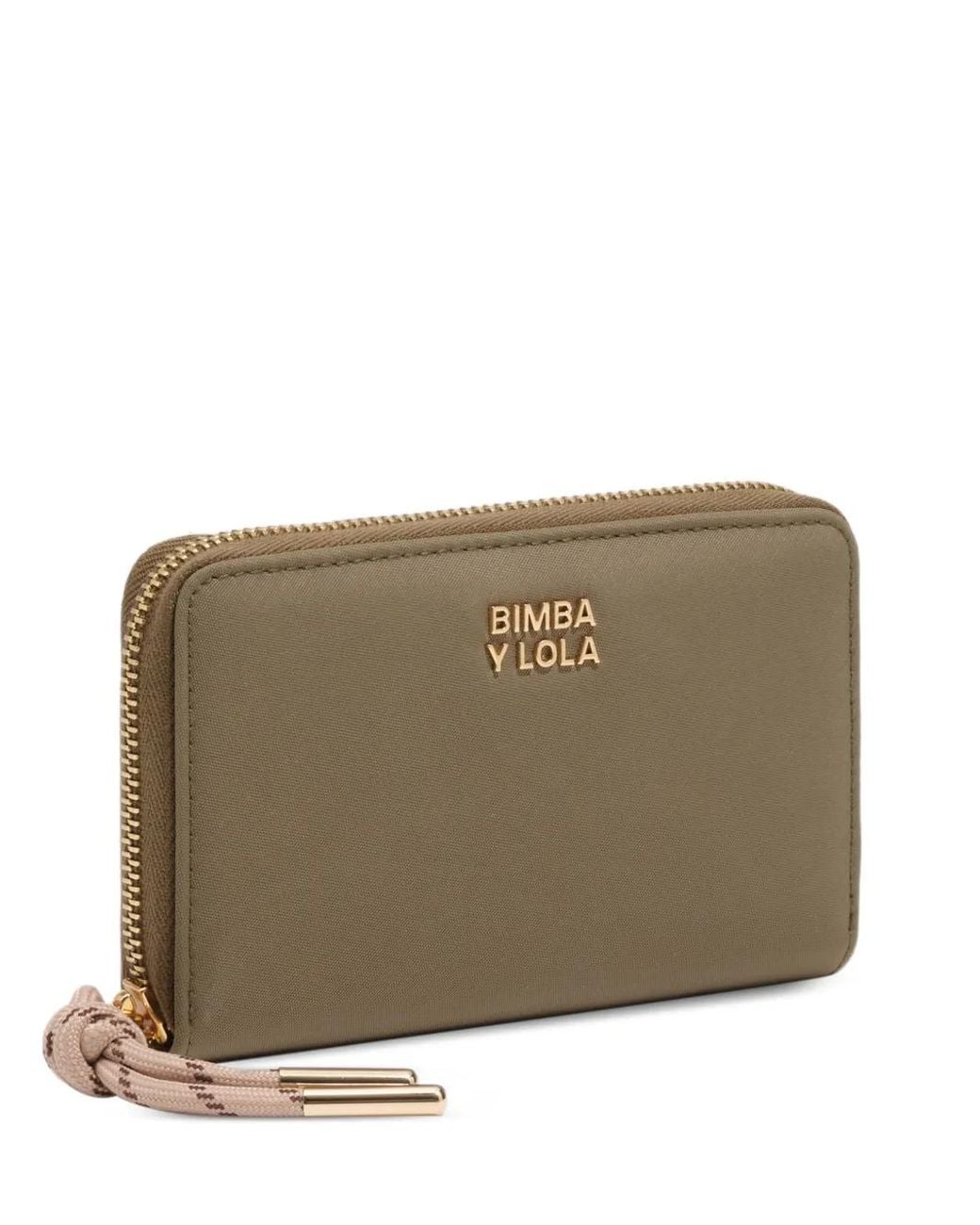 Bimba Y Lola Natural Medium Nylon Wallet