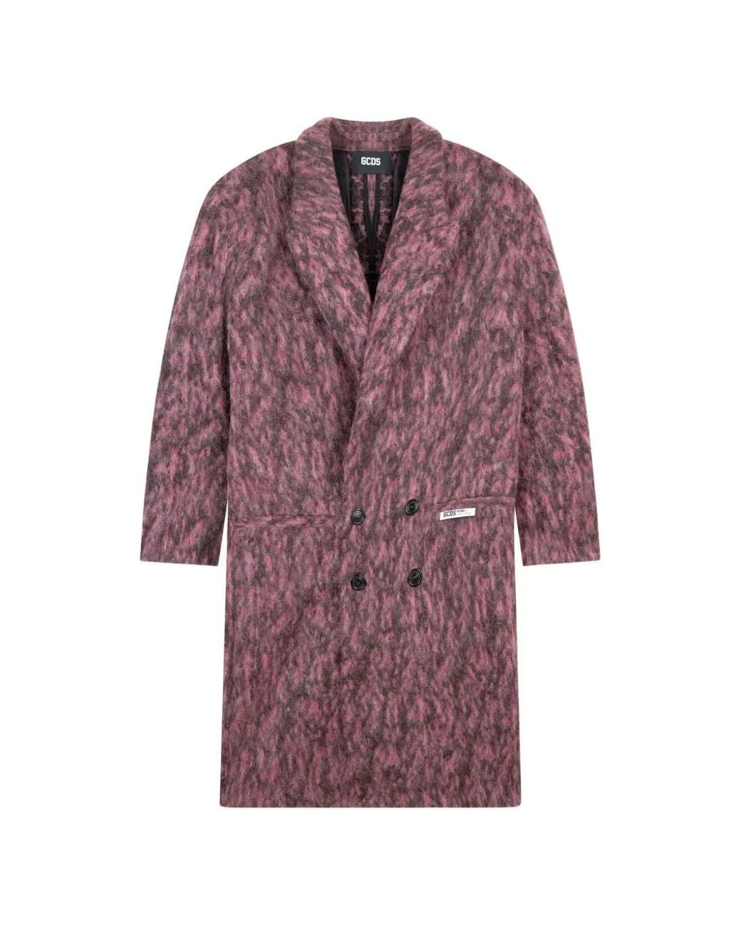 Gcds Purple Giuly Double-Breasted Coat