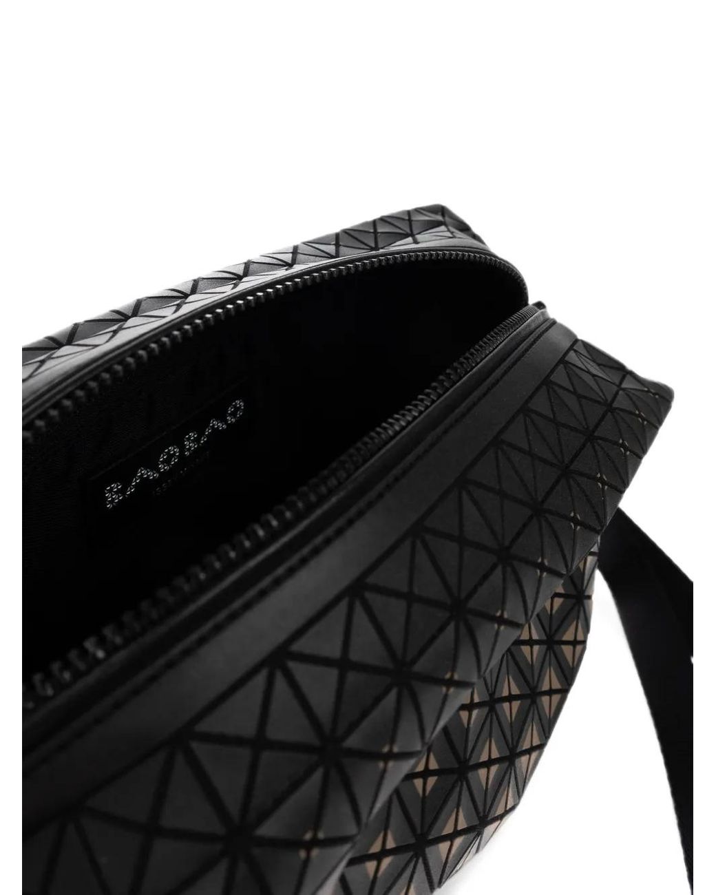 Issey Miyake Black Sacoche À Motif Géométrique for men
