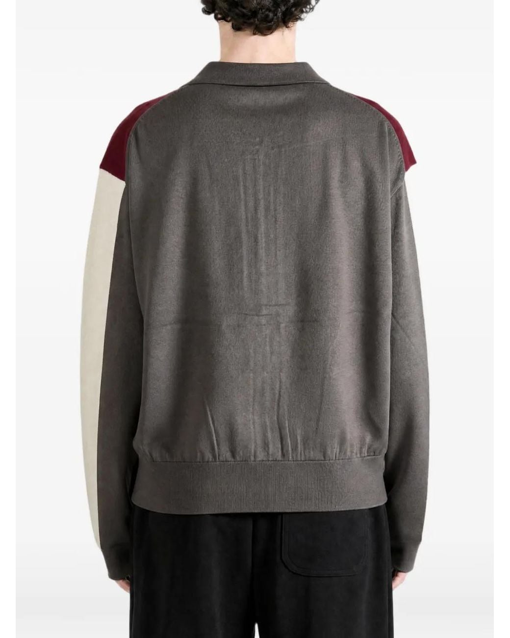 Kiko Kostadinov Gray Panelled Zip-Up Cardigan for men