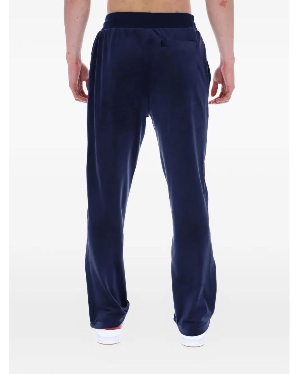 Fila Blue Fio Velour Drawstring Track Pants for men