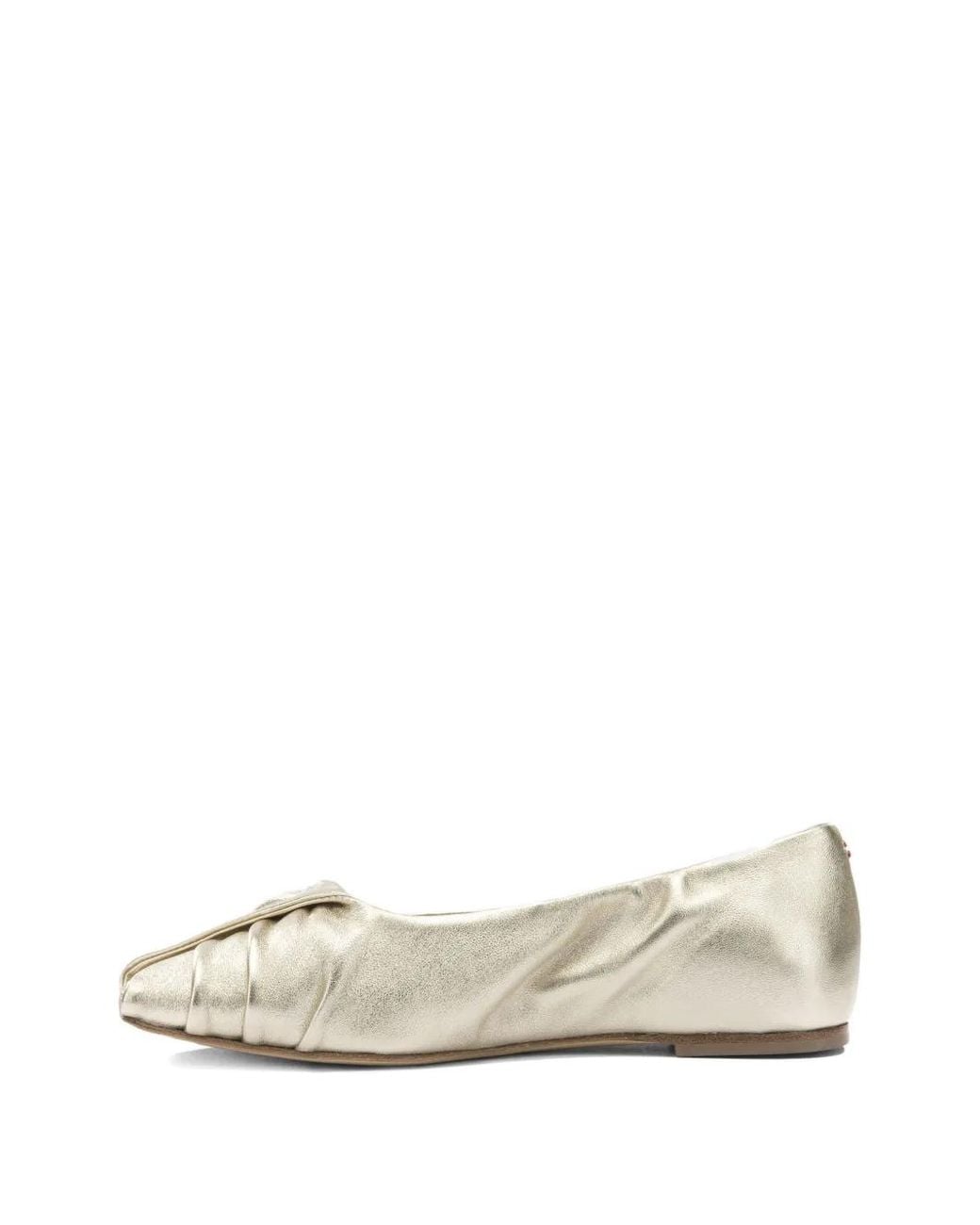 Halmanera White Knotted Ballet Flat