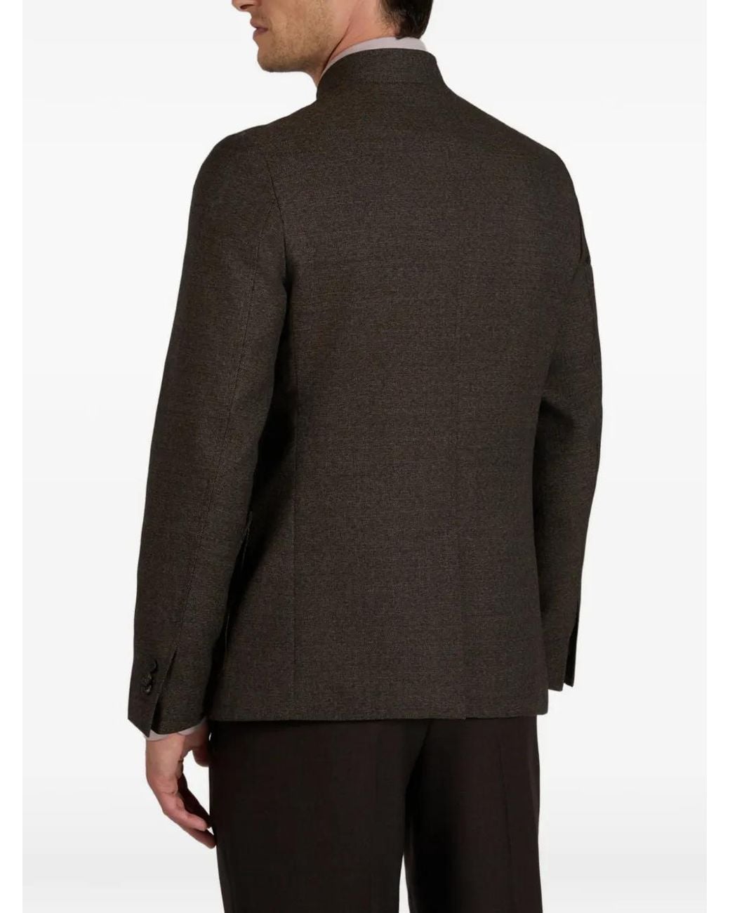 Slowear Black Montedoro Wool Blazer for men