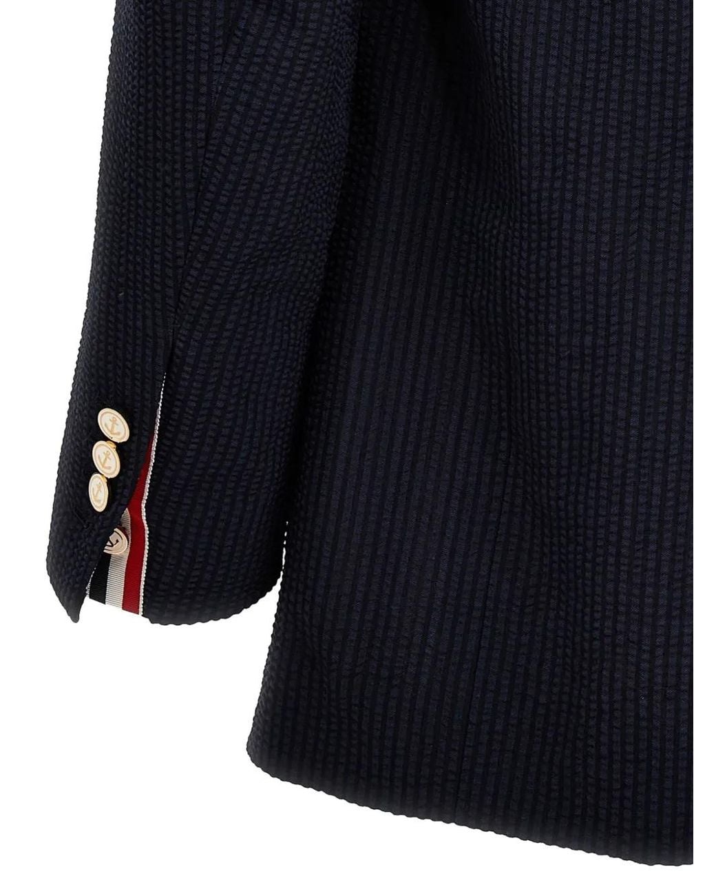 Thom Browne Gestreepte Blazer in het Blue voor heren