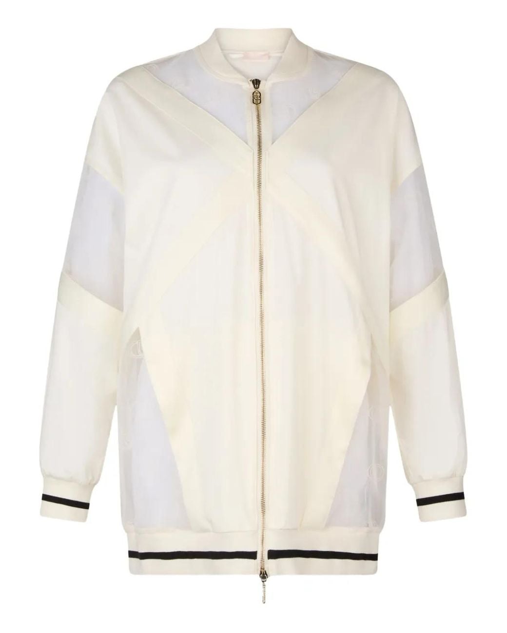 Chaqueta Con Monograma Liu Jo de color White