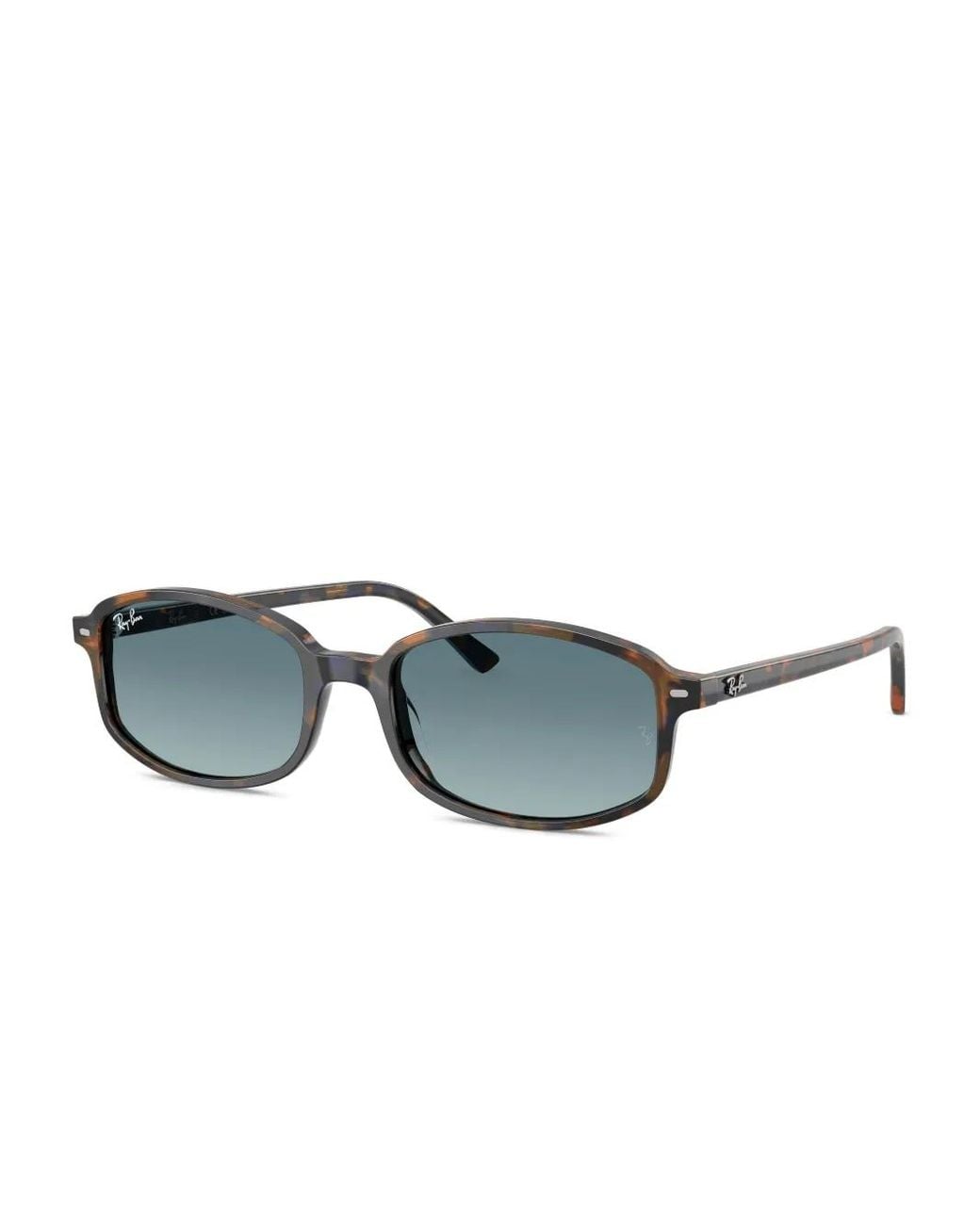 Ray-Ban Gray Tortoiseshell Rectangle Sunglasses