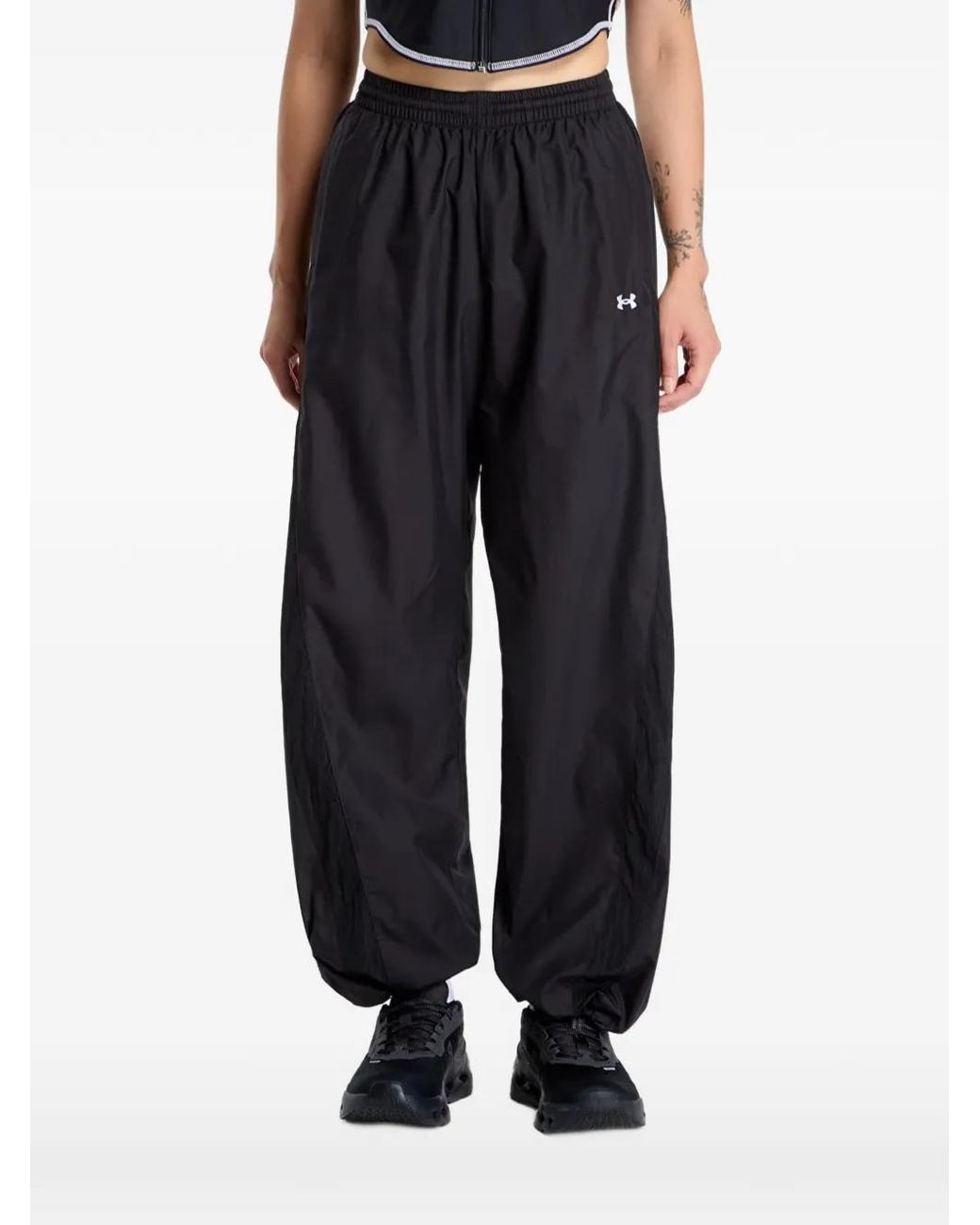Under Armour Black Pantalon De Jogging À Logo Imprimé