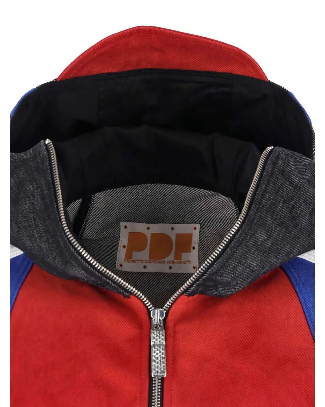 PDF Red Colourblock Jacket for men
